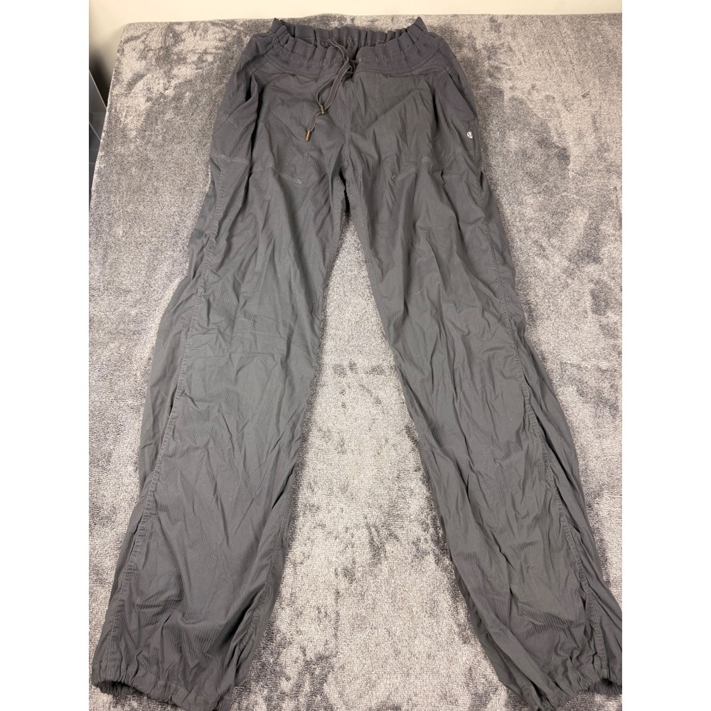 Lululemon Dance Studio Pants Charcoal Gray Drawstring Joggers Size 10